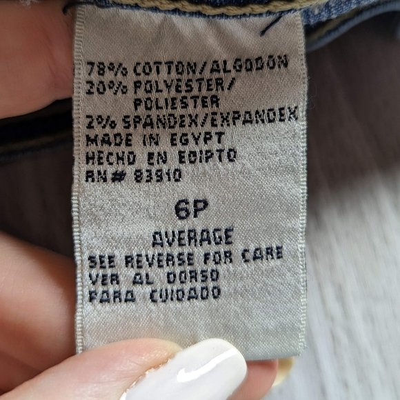 Vintage Bill Blass Stretch High Waist Mom Jeans Size 6P - Picture 8 of 9